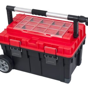Værktøjskasse på hjul alu håndtag