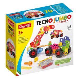 Quercetti Tecno Jumbo with Storage Box 84pcs.